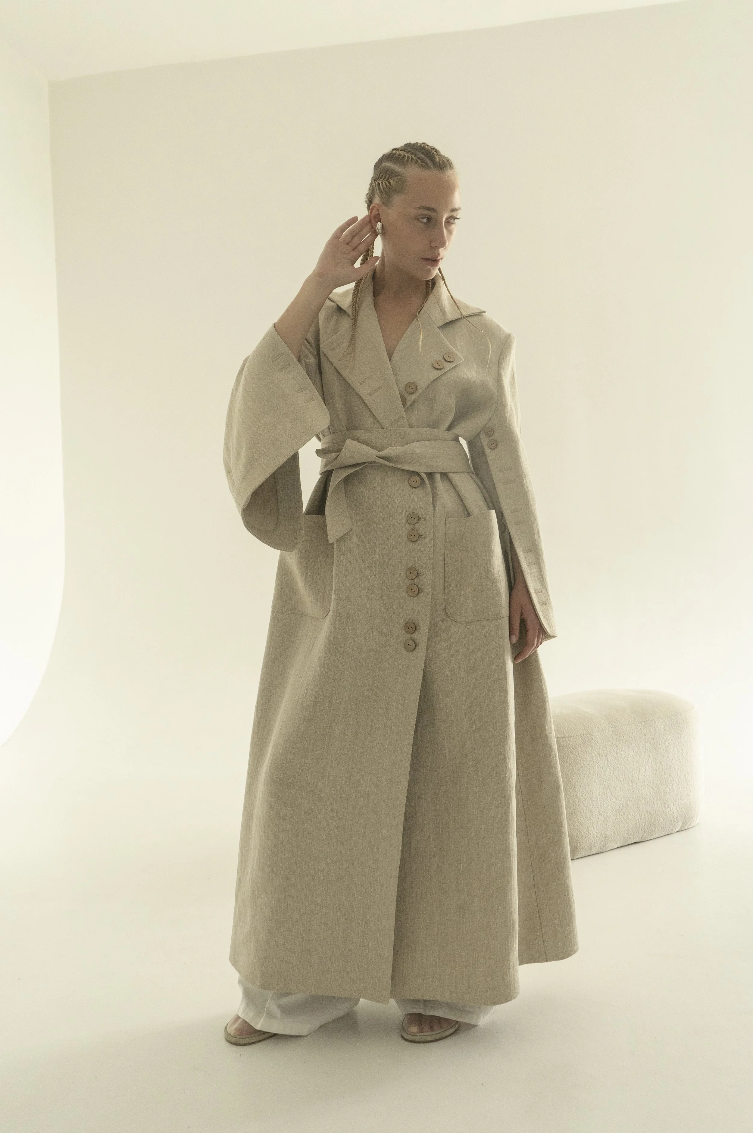 ジャケット・アウター archive Y's bis wool hemp long coat ジャケット・アウター archive Y's bis wool hemp long coat